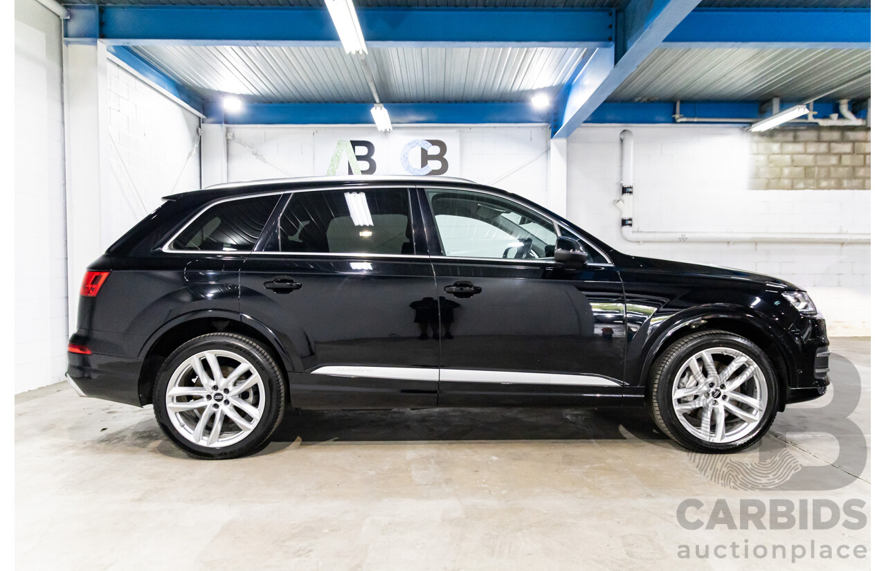 11/2016 Audi Q7 3.0 TDI Quattro (200kW AWD) 4M MY17 4d Wagon Night Black Turbo Diesel 3.0L