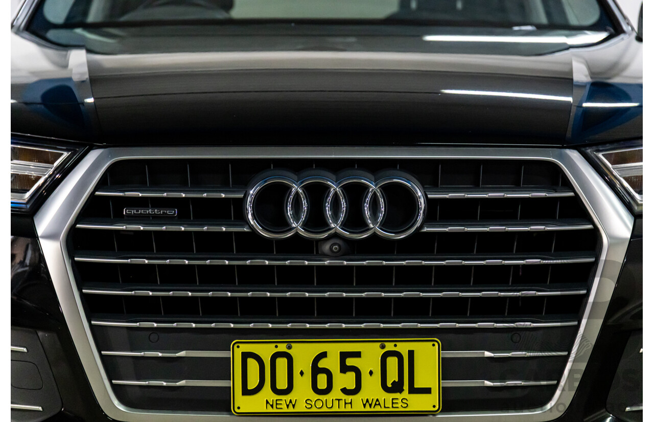 11/2016 Audi Q7 3.0 TDI Quattro (200kW AWD) 4M MY17 4d Wagon Night Black Turbo Diesel 3.0L