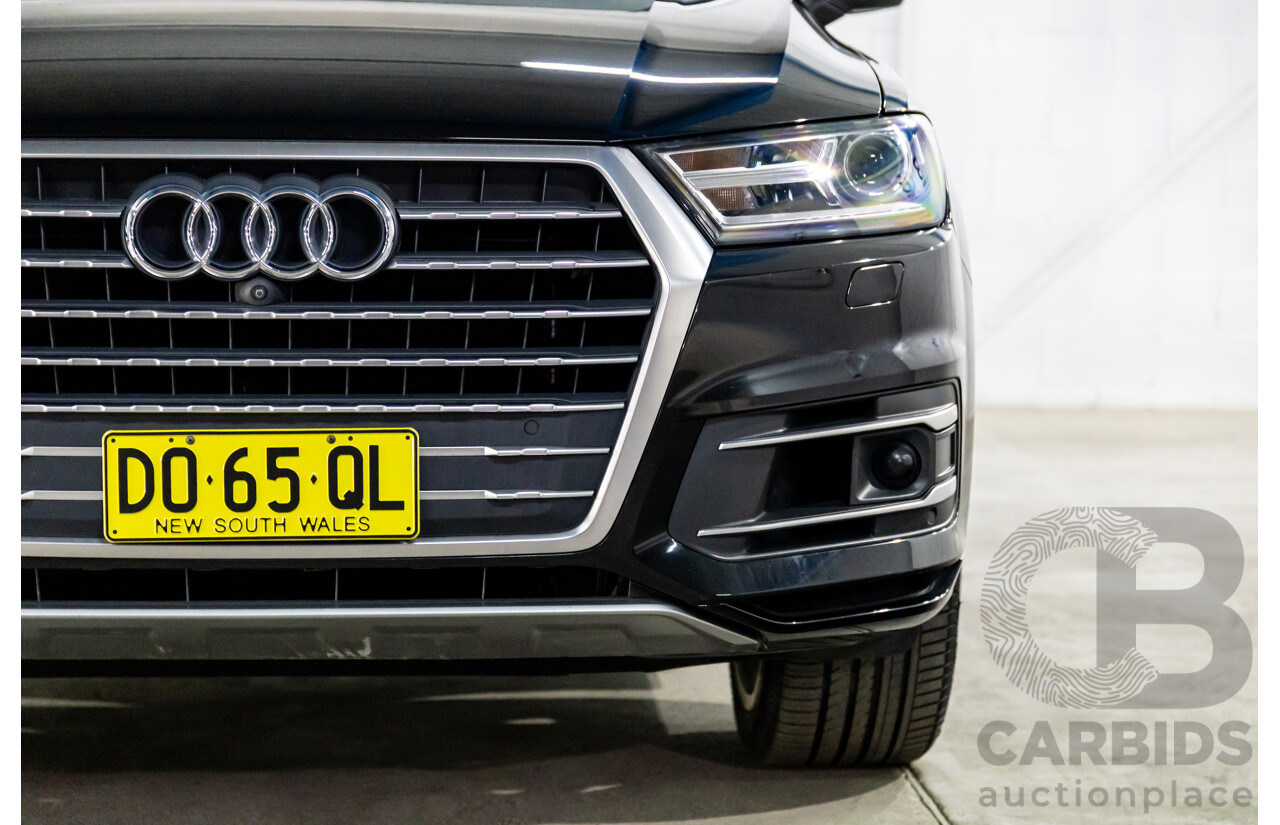 11/2016 Audi Q7 3.0 TDI Quattro (200kW AWD) 4M MY17 4d Wagon Night Black Turbo Diesel 3.0L