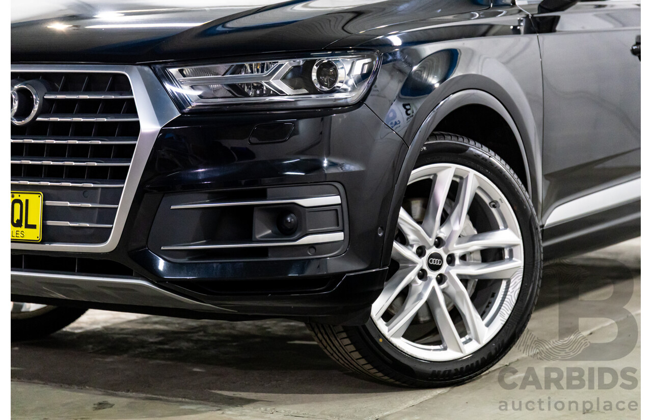 11/2016 Audi Q7 3.0 TDI Quattro (200kW AWD) 4M MY17 4d Wagon Night Black Turbo Diesel 3.0L