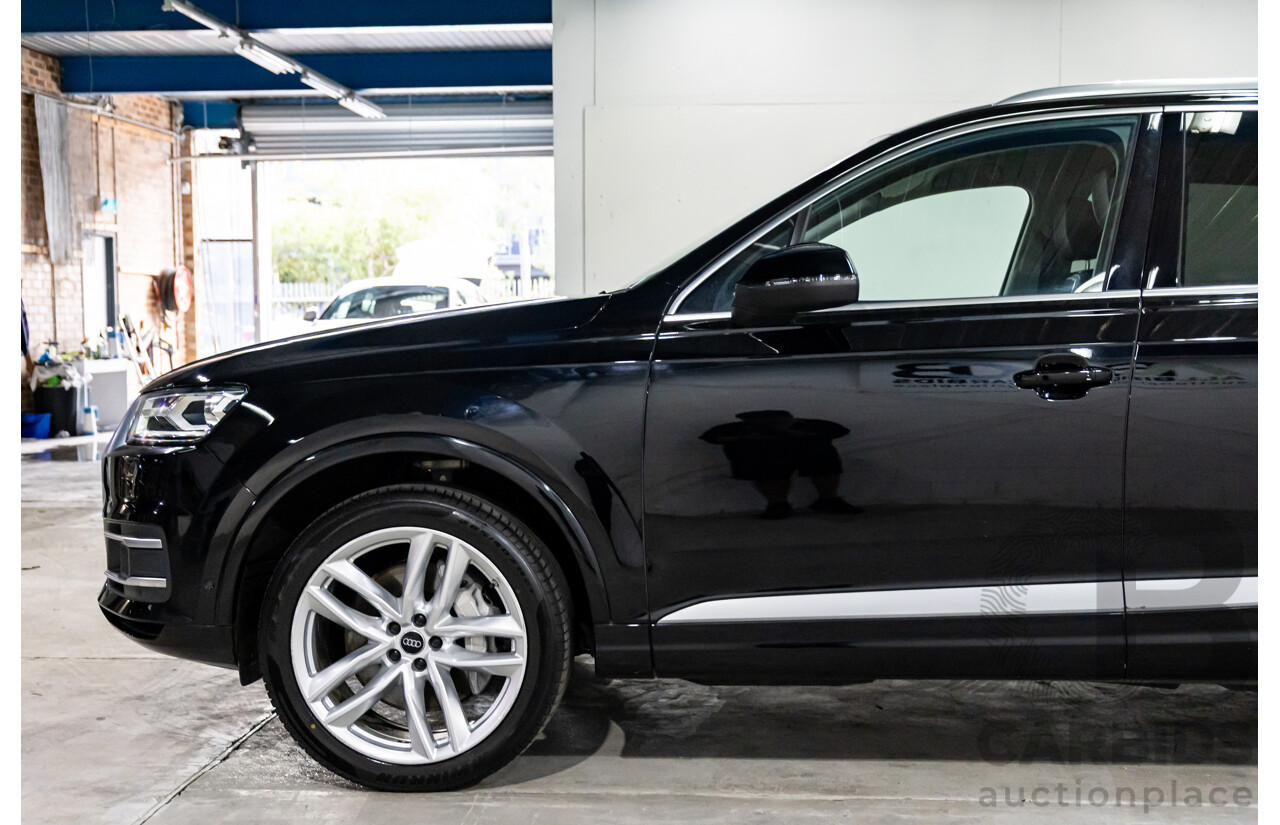 11/2016 Audi Q7 3.0 TDI Quattro (200kW AWD) 4M MY17 4d Wagon Night Black Turbo Diesel 3.0L
