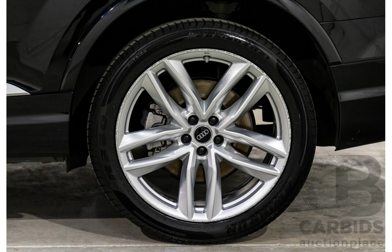 11/2016 Audi Q7 3.0 TDI Quattro (200kW AWD) 4M MY17 4d Wagon Night Black Turbo Diesel 3.0L