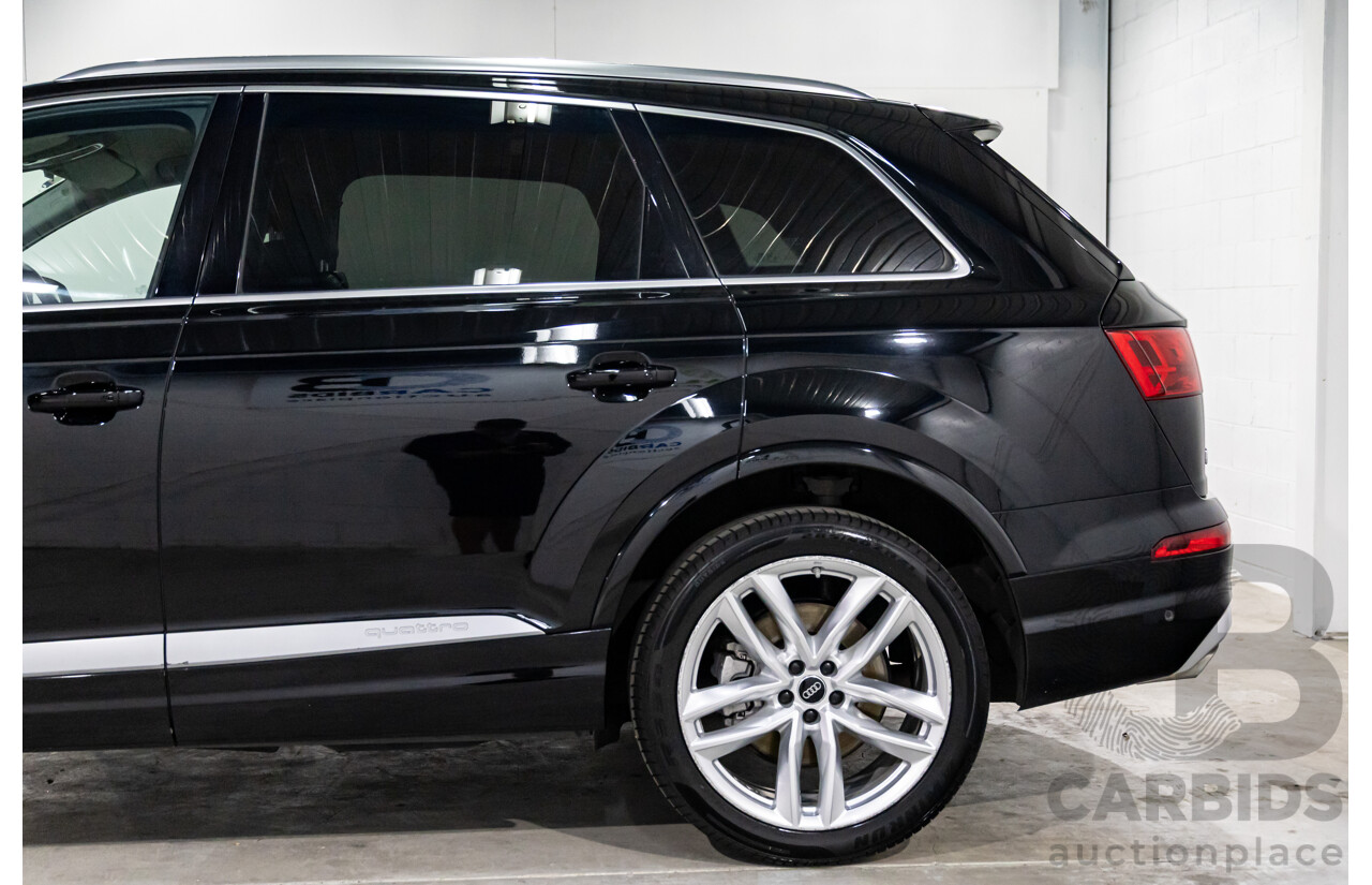 11/2016 Audi Q7 3.0 TDI Quattro (200kW AWD) 4M MY17 4d Wagon Night Black Turbo Diesel 3.0L