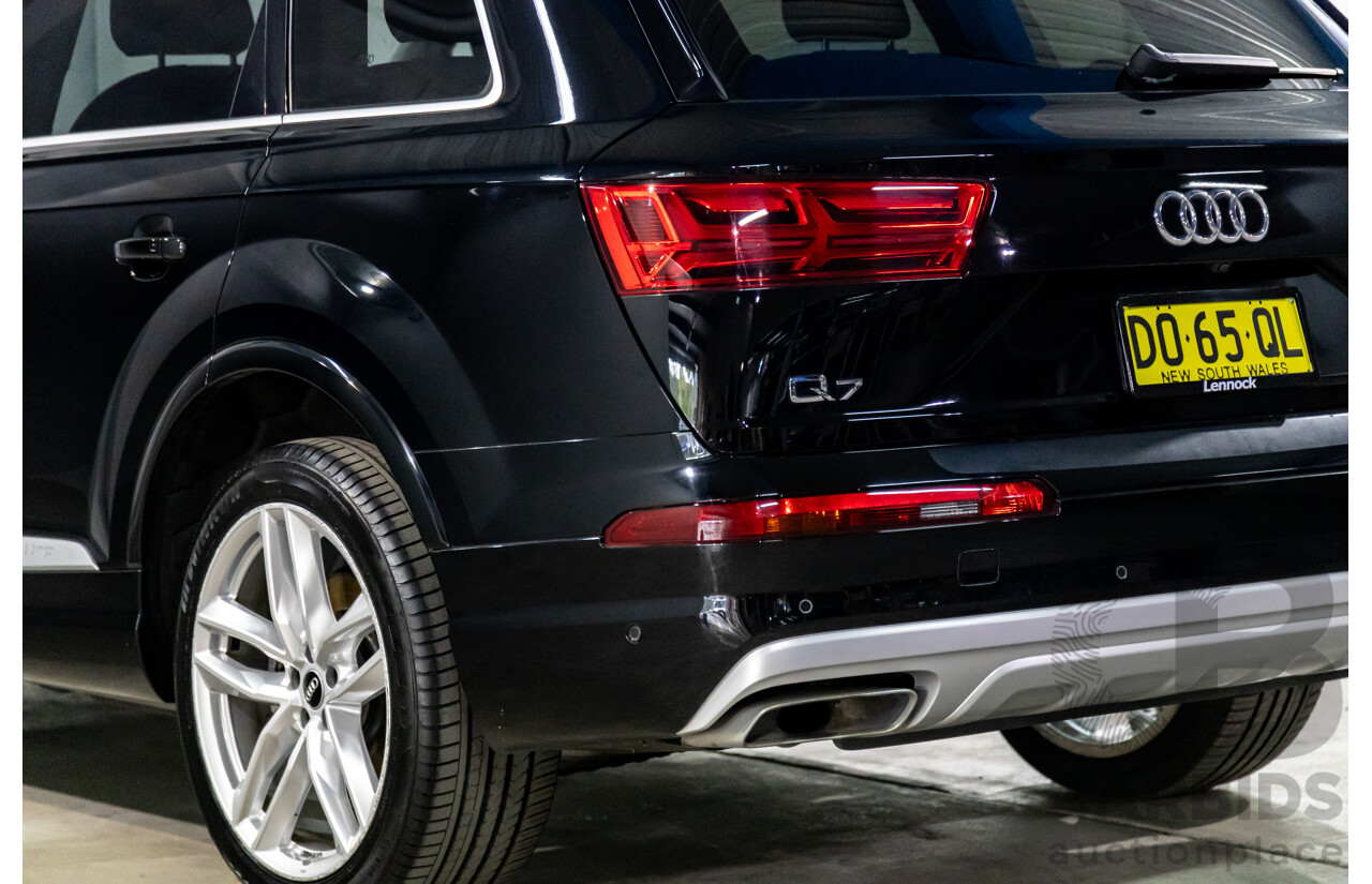 11/2016 Audi Q7 3.0 TDI Quattro (200kW AWD) 4M MY17 4d Wagon Night Black Turbo Diesel 3.0L