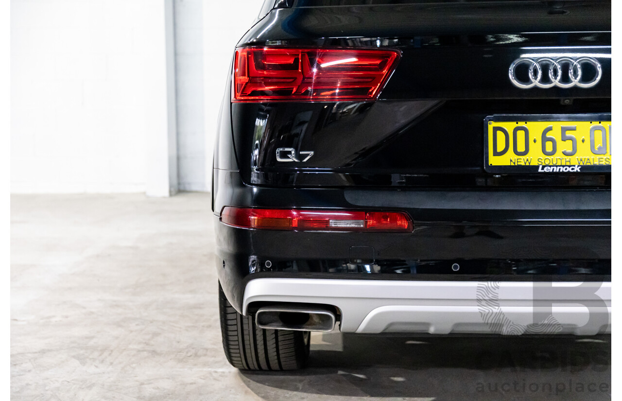 11/2016 Audi Q7 3.0 TDI Quattro (200kW AWD) 4M MY17 4d Wagon Night Black Turbo Diesel 3.0L
