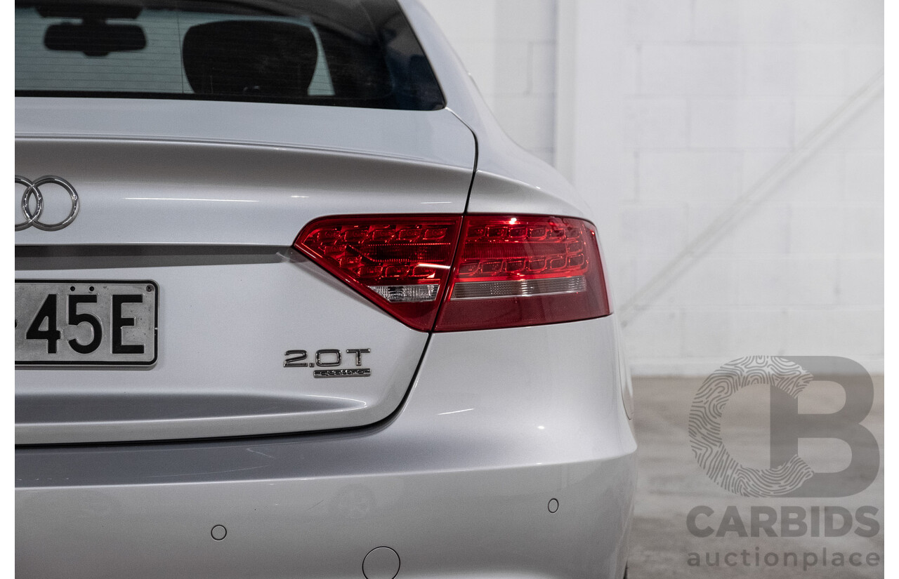 9/2011 Audi A5 Sportback 2.0 TFSI Quattro 8T MY13 5d Hatchback Ice Silver Metallic Turbo 2.0L