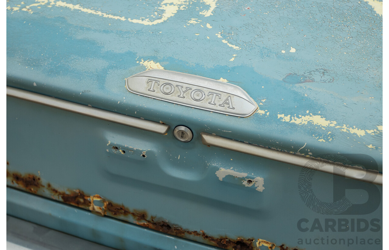 10/1969 Toyota Corolla KE10 2d Sedan Blue 1.1L