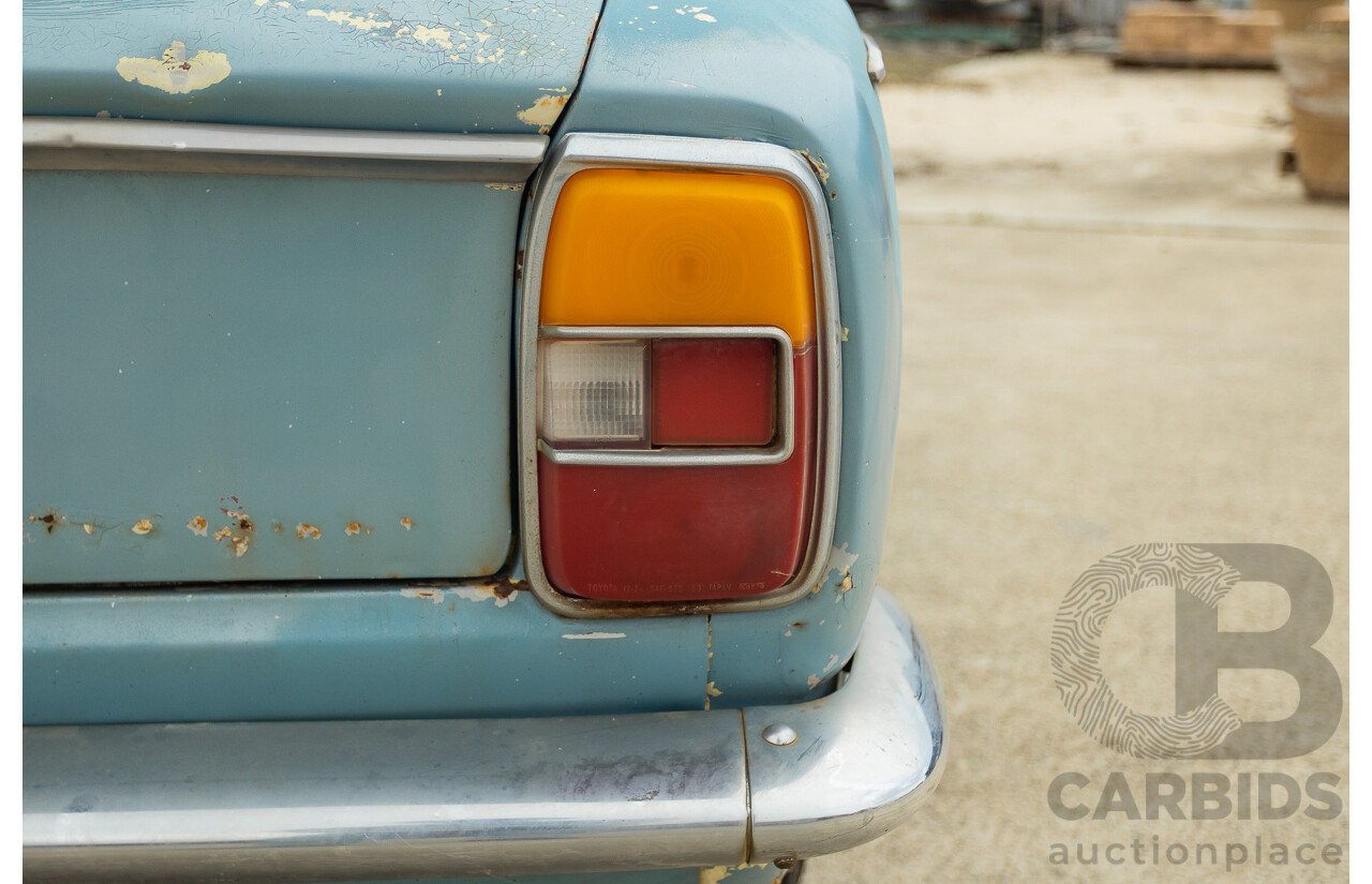 10/1969 Toyota Corolla KE10 2d Sedan Blue 1.1L