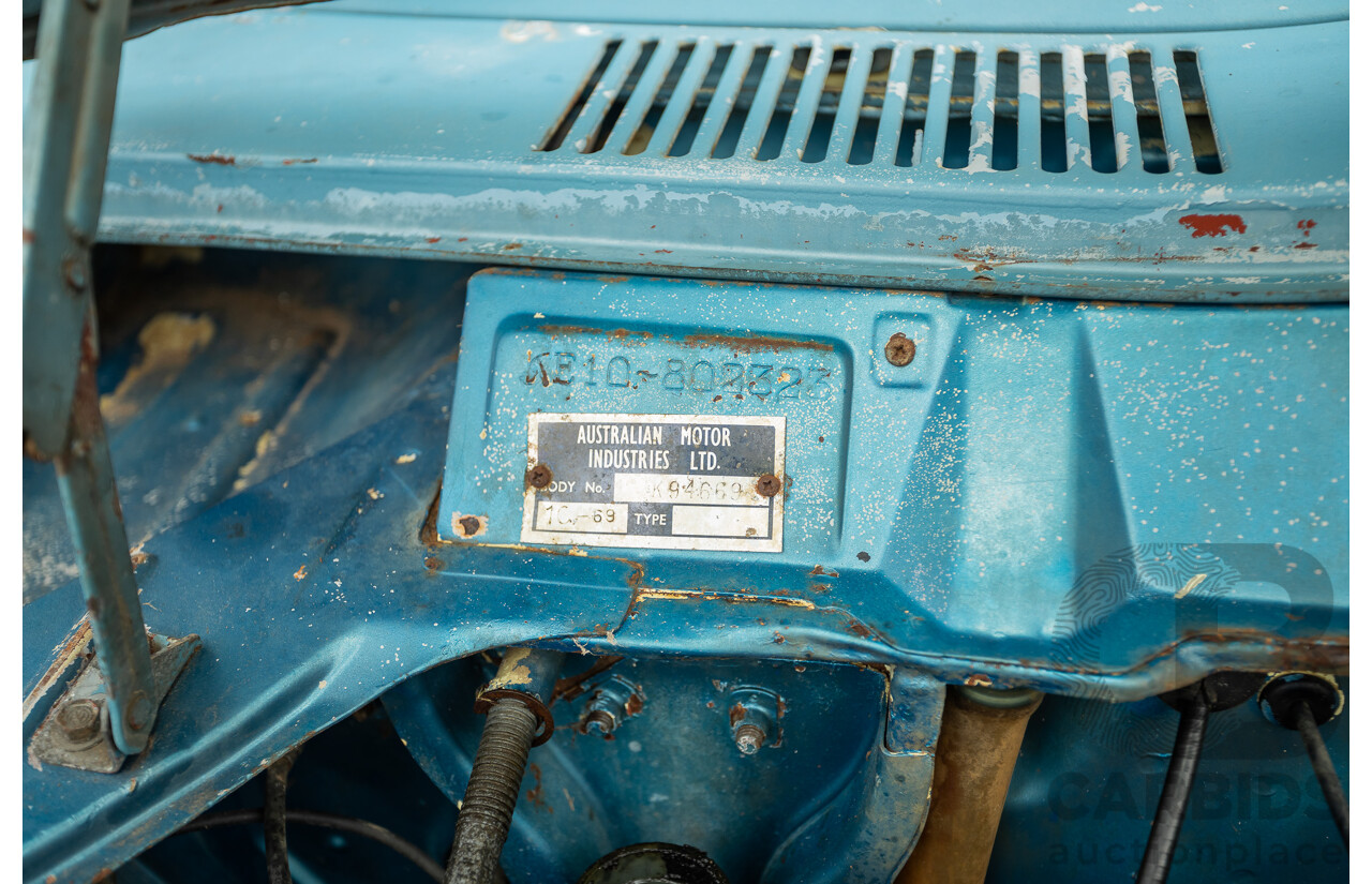 10/1969 Toyota Corolla KE10 2d Sedan Blue 1.1L