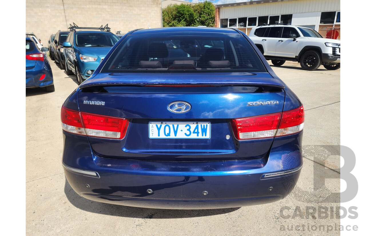 8/2008 Hyundai Sonata SLX NF 4d Sedan Blue 2.4L
