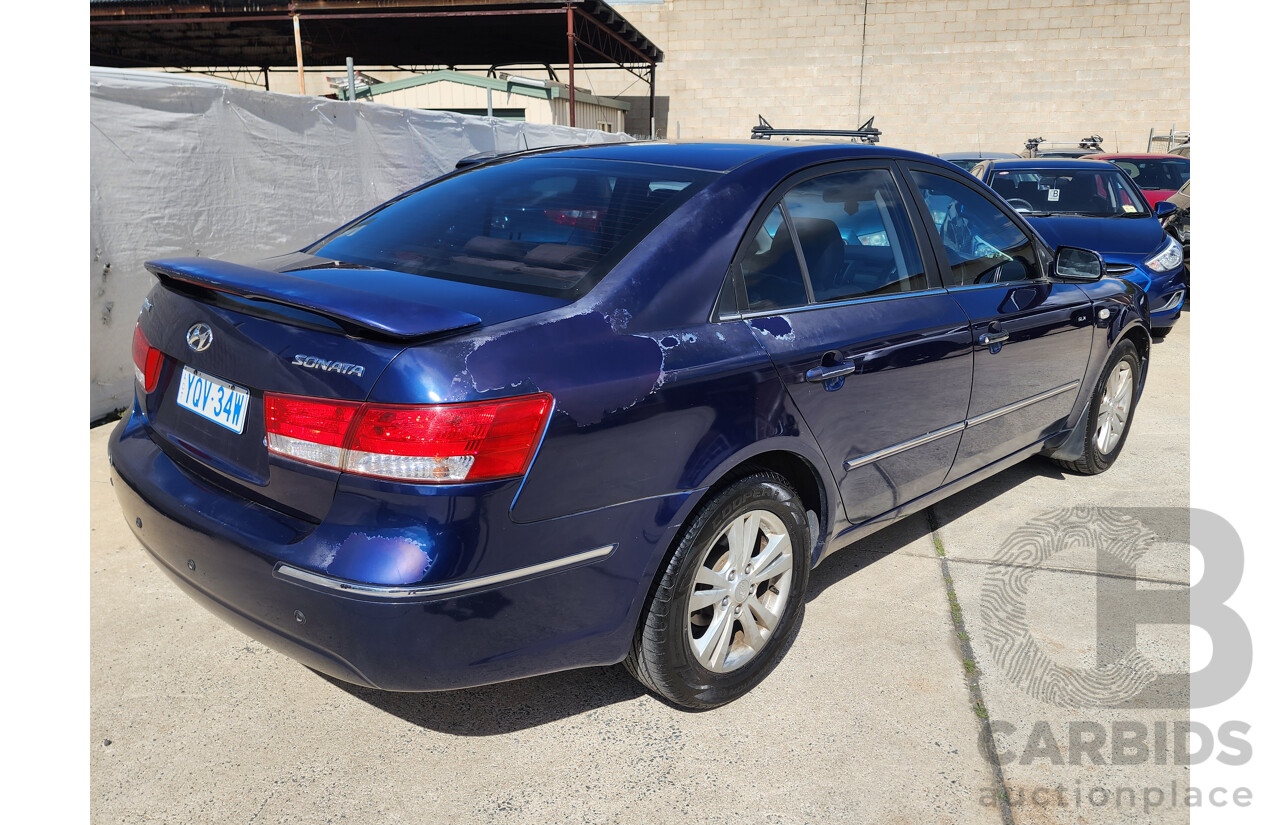 8/2008 Hyundai Sonata SLX NF 4d Sedan Blue 2.4L
