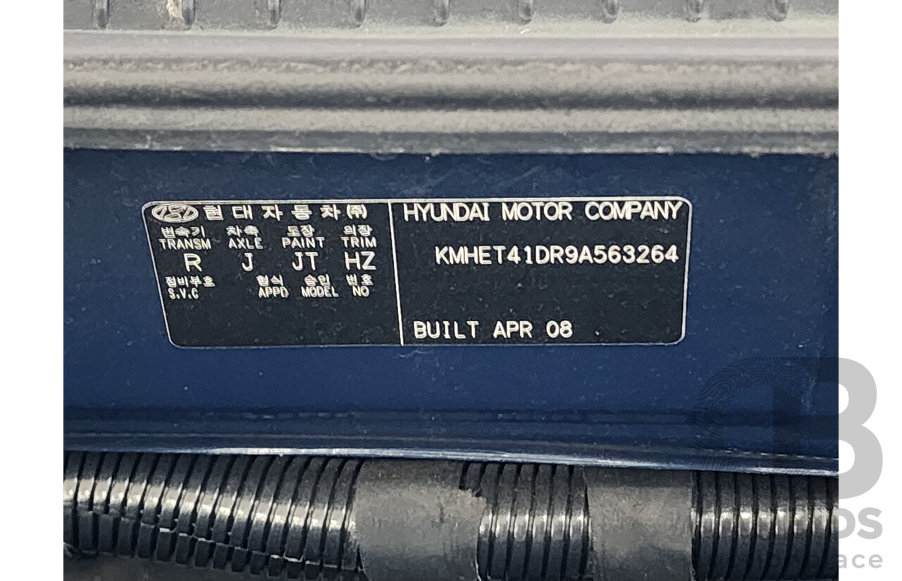 8/2008 Hyundai Sonata SLX NF 4d Sedan Blue 2.4L