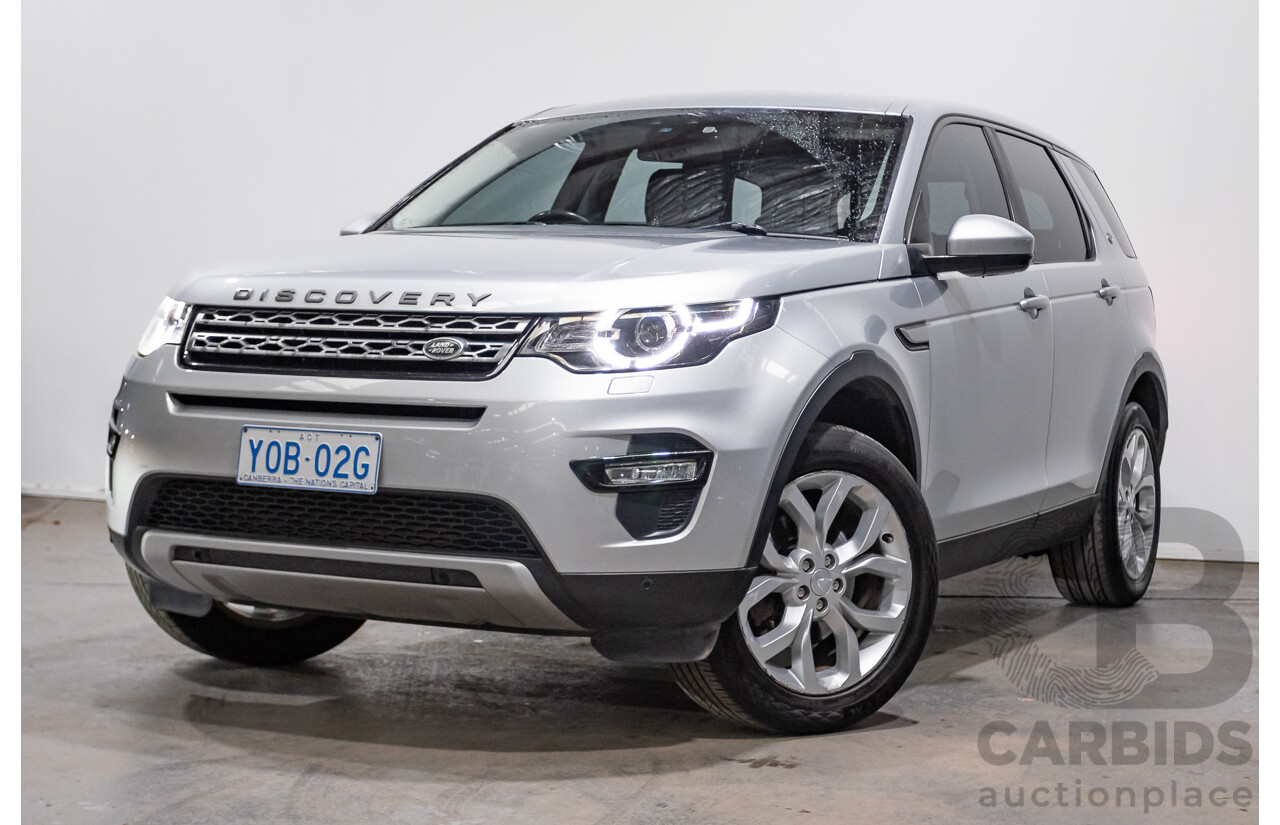 12/2015 Land Rover Discovery Sport SD4 HSE (AWD) LC 4D Wagon Indus Silver Turbo Diesel 2.2L - 7 Seats