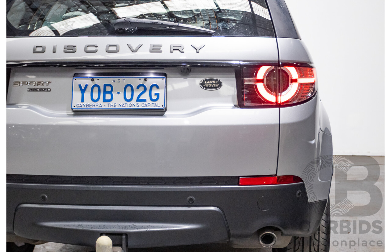 12/2015 Land Rover Discovery Sport SD4 HSE (AWD) LC 4D Wagon Indus Silver Turbo Diesel 2.2L - 7 Seats
