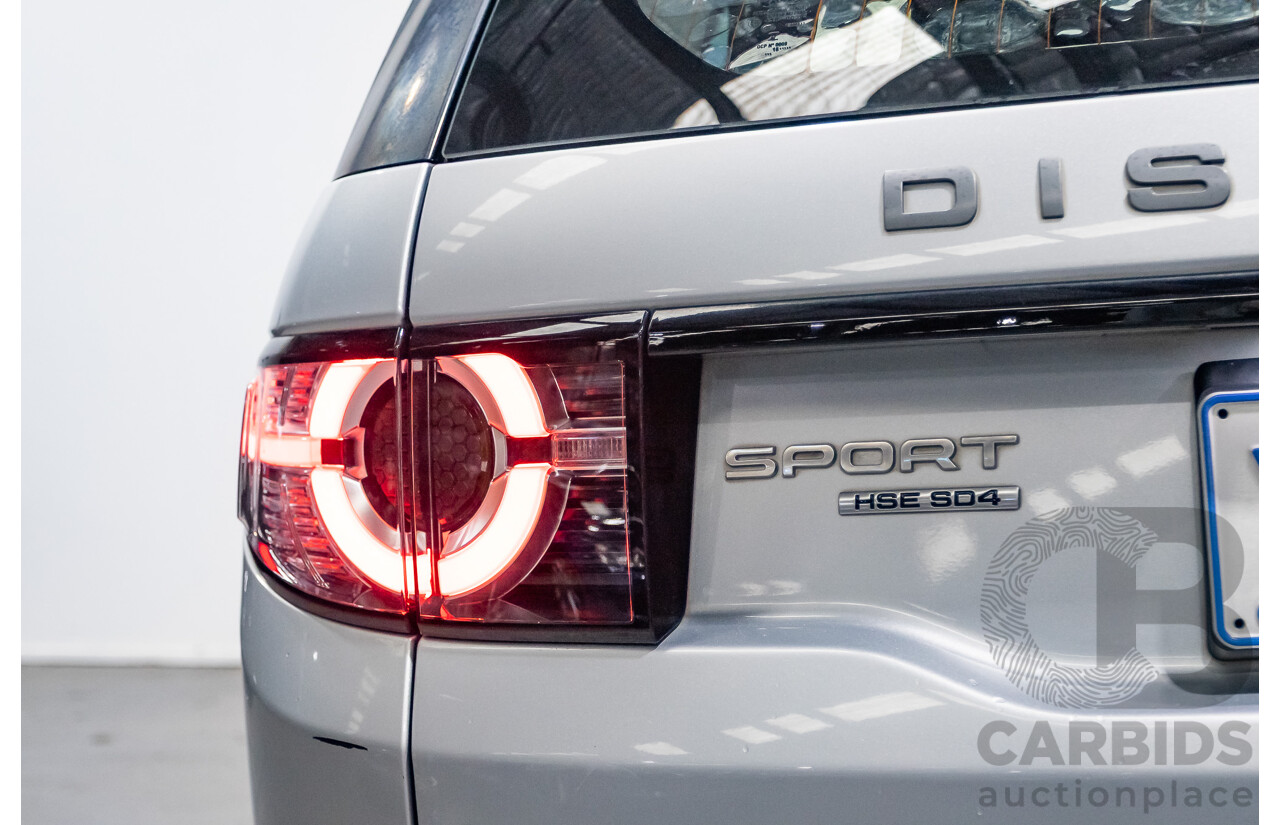 12/2015 Land Rover Discovery Sport SD4 HSE (AWD) LC 4D Wagon Indus Silver Turbo Diesel 2.2L - 7 Seats