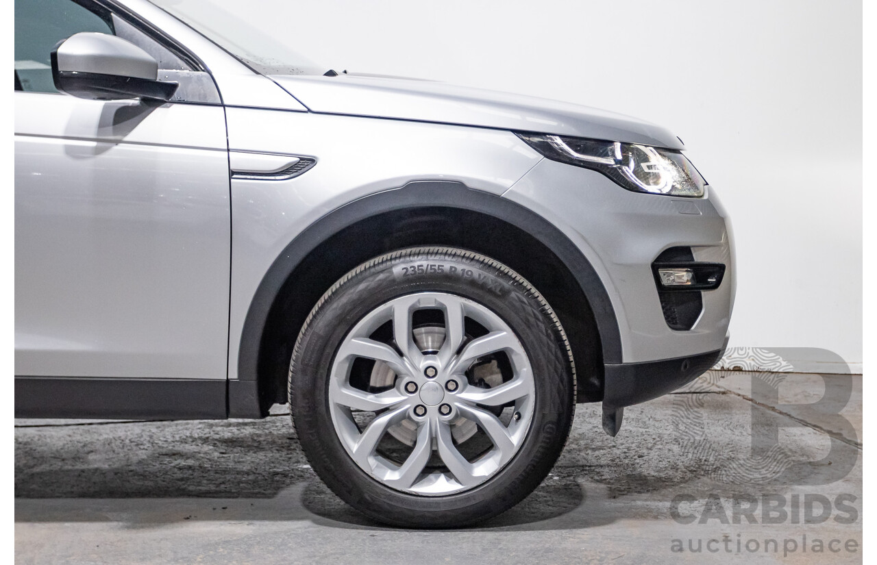 12/2015 Land Rover Discovery Sport SD4 HSE (AWD) LC 4D Wagon Indus Silver Turbo Diesel 2.2L - 7 Seats