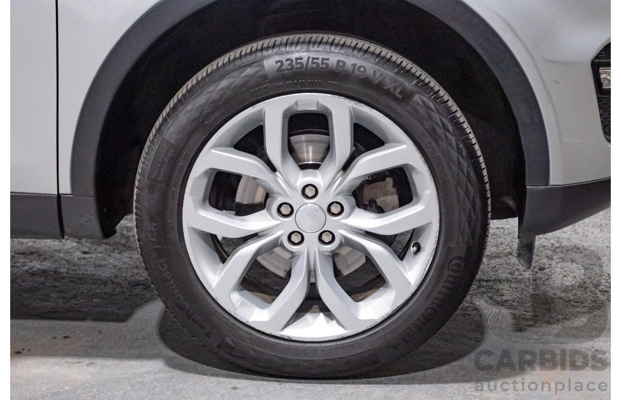 12/2015 Land Rover Discovery Sport SD4 HSE (AWD) LC 4D Wagon Indus Silver Turbo Diesel 2.2L - 7 Seats