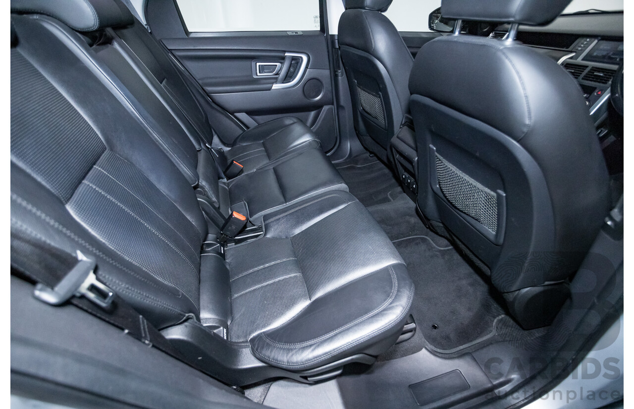 12/2015 Land Rover Discovery Sport SD4 HSE (AWD) LC 4D Wagon Indus Silver Turbo Diesel 2.2L - 7 Seats