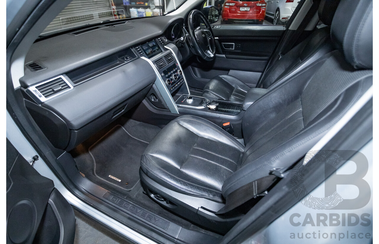 12/2015 Land Rover Discovery Sport SD4 HSE (AWD) LC 4D Wagon Indus Silver Turbo Diesel 2.2L - 7 Seats