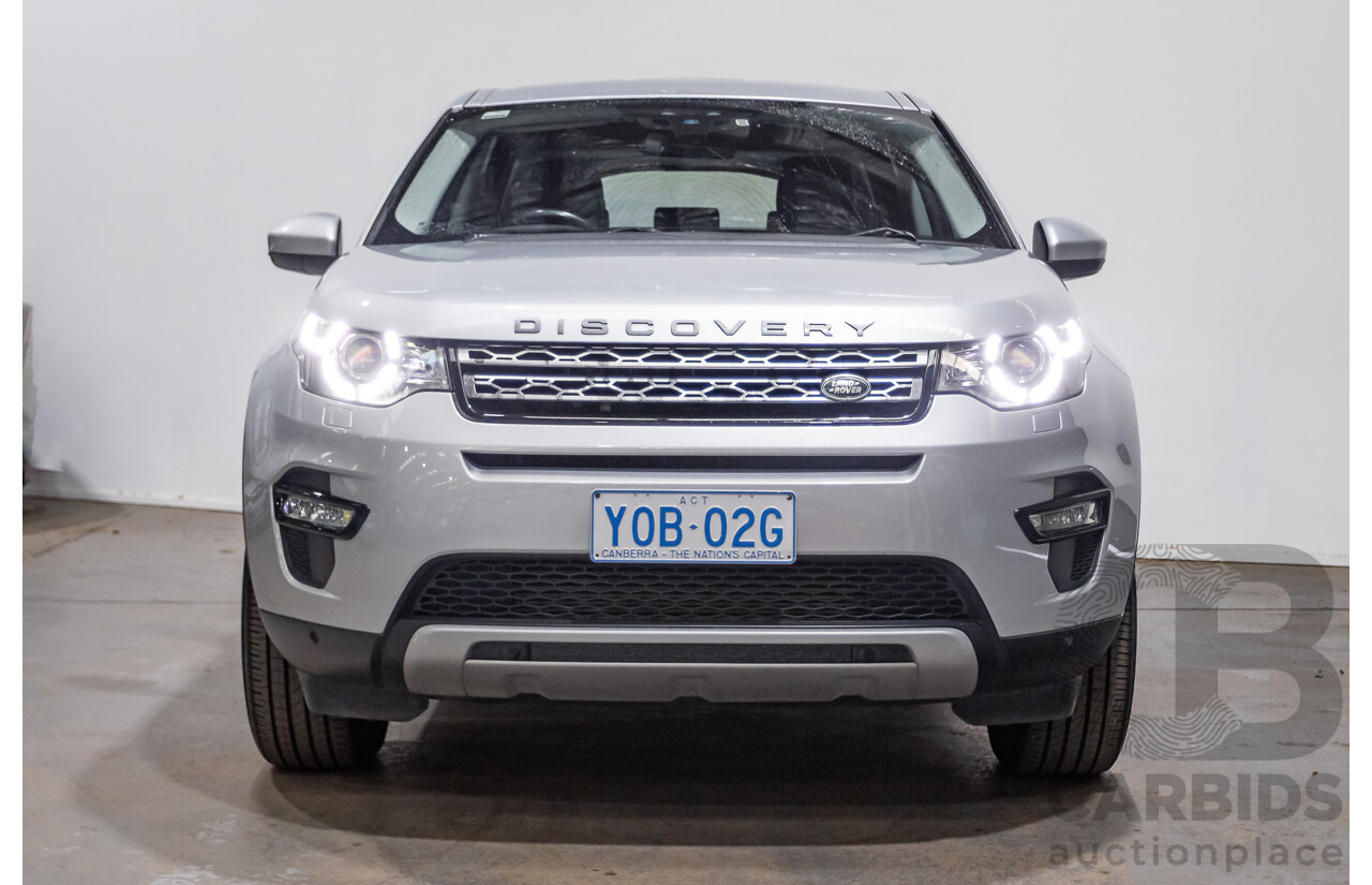 12/2015 Land Rover Discovery Sport SD4 HSE (AWD) LC 4D Wagon Indus Silver Turbo Diesel 2.2L - 7 Seats