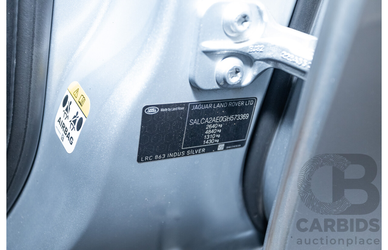 12/2015 Land Rover Discovery Sport SD4 HSE (AWD) LC 4D Wagon Indus Silver Turbo Diesel 2.2L - 7 Seats