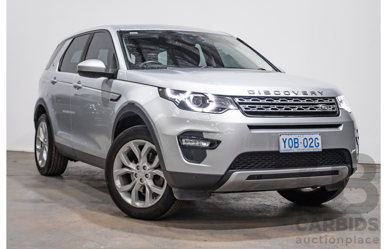12/2015 Land Rover Discovery Sport SD4 HSE (AWD) LC 4D Wagon Indus Silver Turbo Diesel 2.2L - 7 Seats