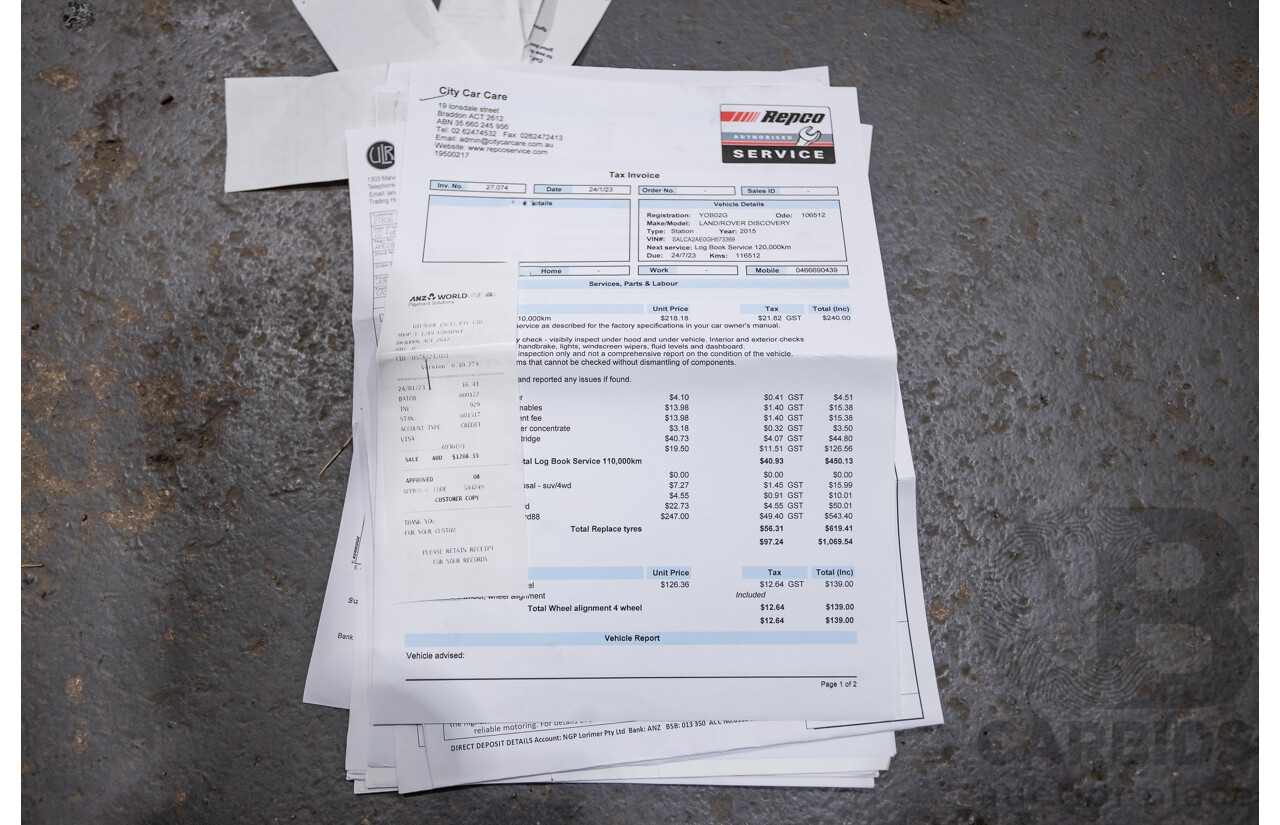 12/2015 Land Rover Discovery Sport SD4 HSE (AWD) LC 4D Wagon Indus Silver Turbo Diesel 2.2L - 7 Seats