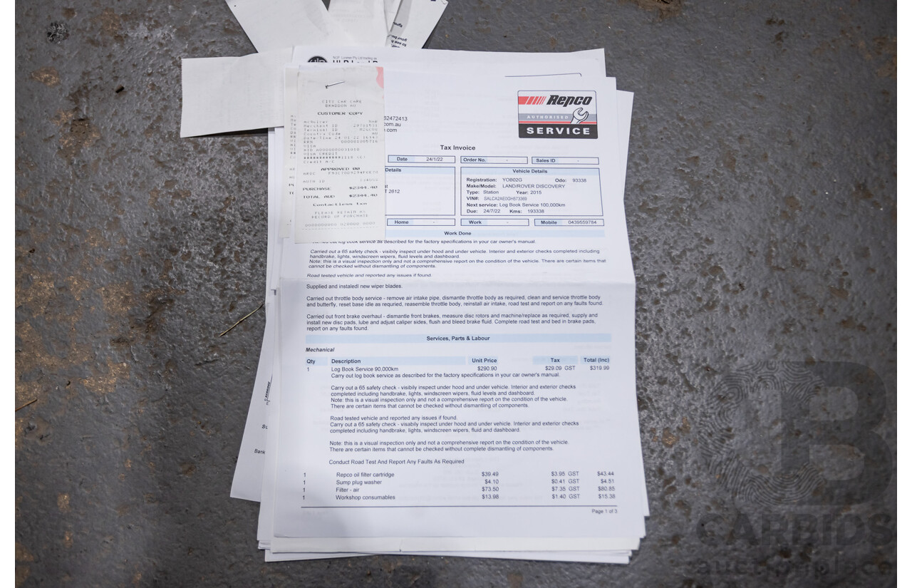 12/2015 Land Rover Discovery Sport SD4 HSE (AWD) LC 4D Wagon Indus Silver Turbo Diesel 2.2L - 7 Seats