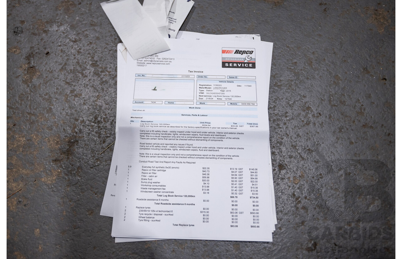 12/2015 Land Rover Discovery Sport SD4 HSE (AWD) LC 4D Wagon Indus Silver Turbo Diesel 2.2L - 7 Seats