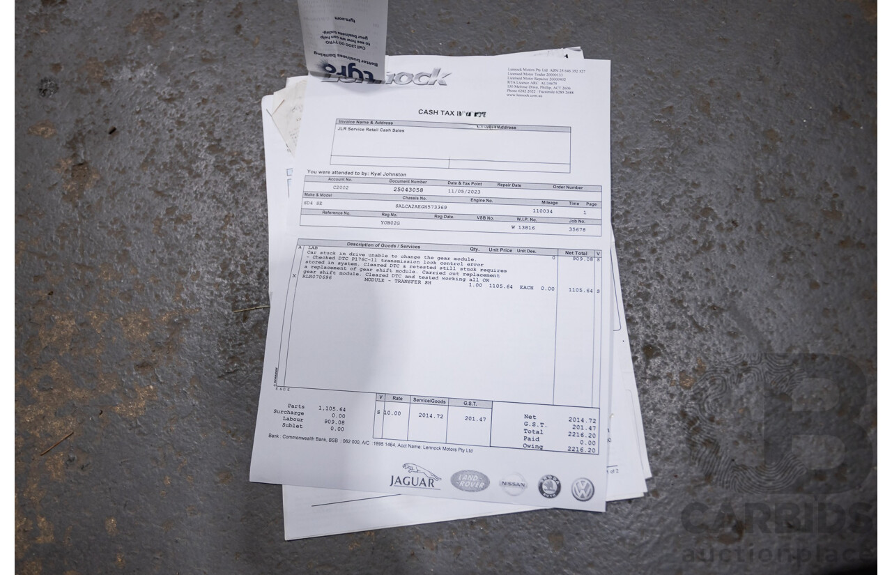 12/2015 Land Rover Discovery Sport SD4 HSE (AWD) LC 4D Wagon Indus Silver Turbo Diesel 2.2L - 7 Seats