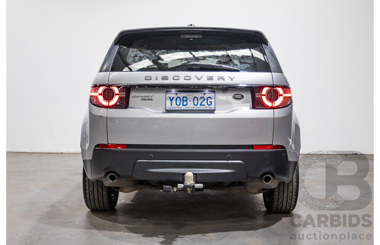12/2015 Land Rover Discovery Sport SD4 HSE (AWD) LC 4D Wagon Indus Silver Turbo Diesel 2.2L - 7 Seats