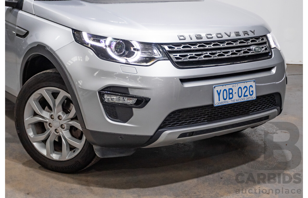 12/2015 Land Rover Discovery Sport SD4 HSE (AWD) LC 4D Wagon Indus Silver Turbo Diesel 2.2L - 7 Seats