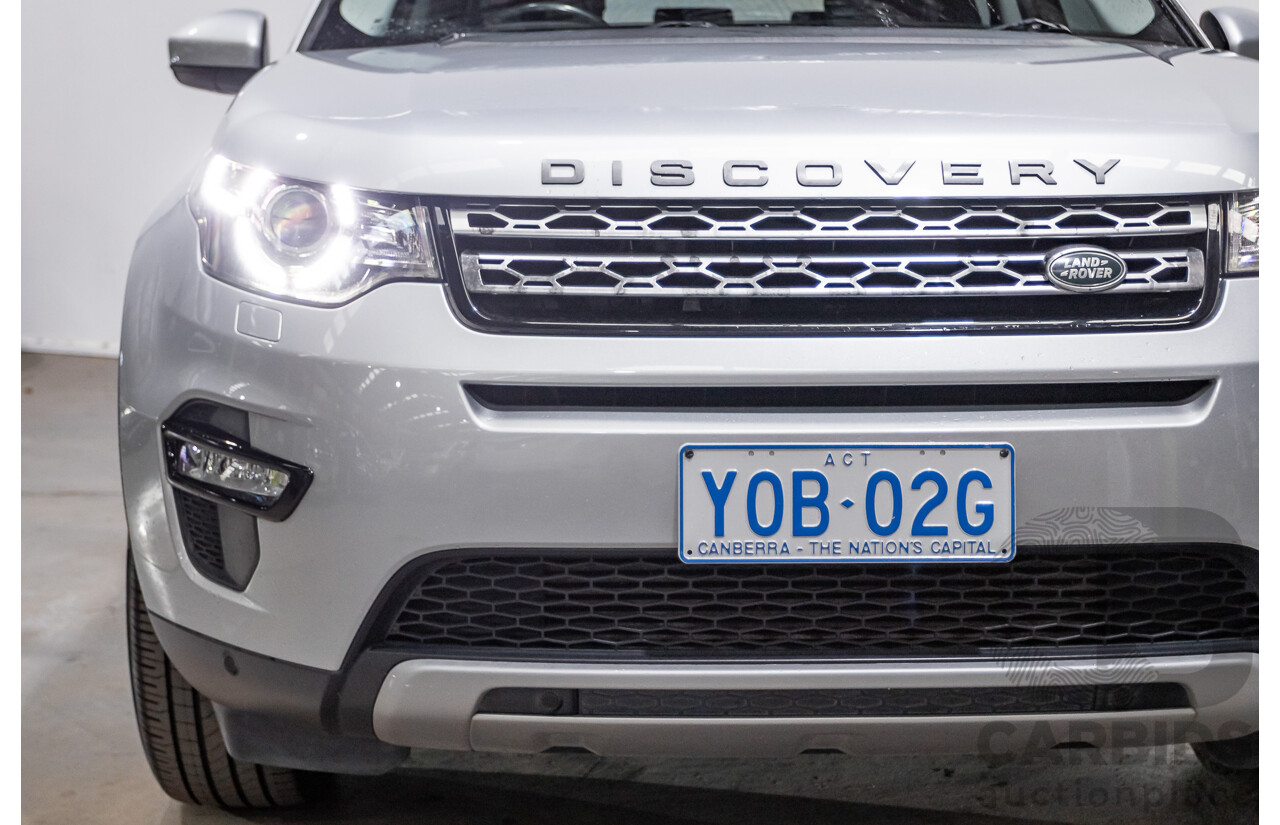 12/2015 Land Rover Discovery Sport SD4 HSE (AWD) LC 4D Wagon Indus Silver Turbo Diesel 2.2L - 7 Seats