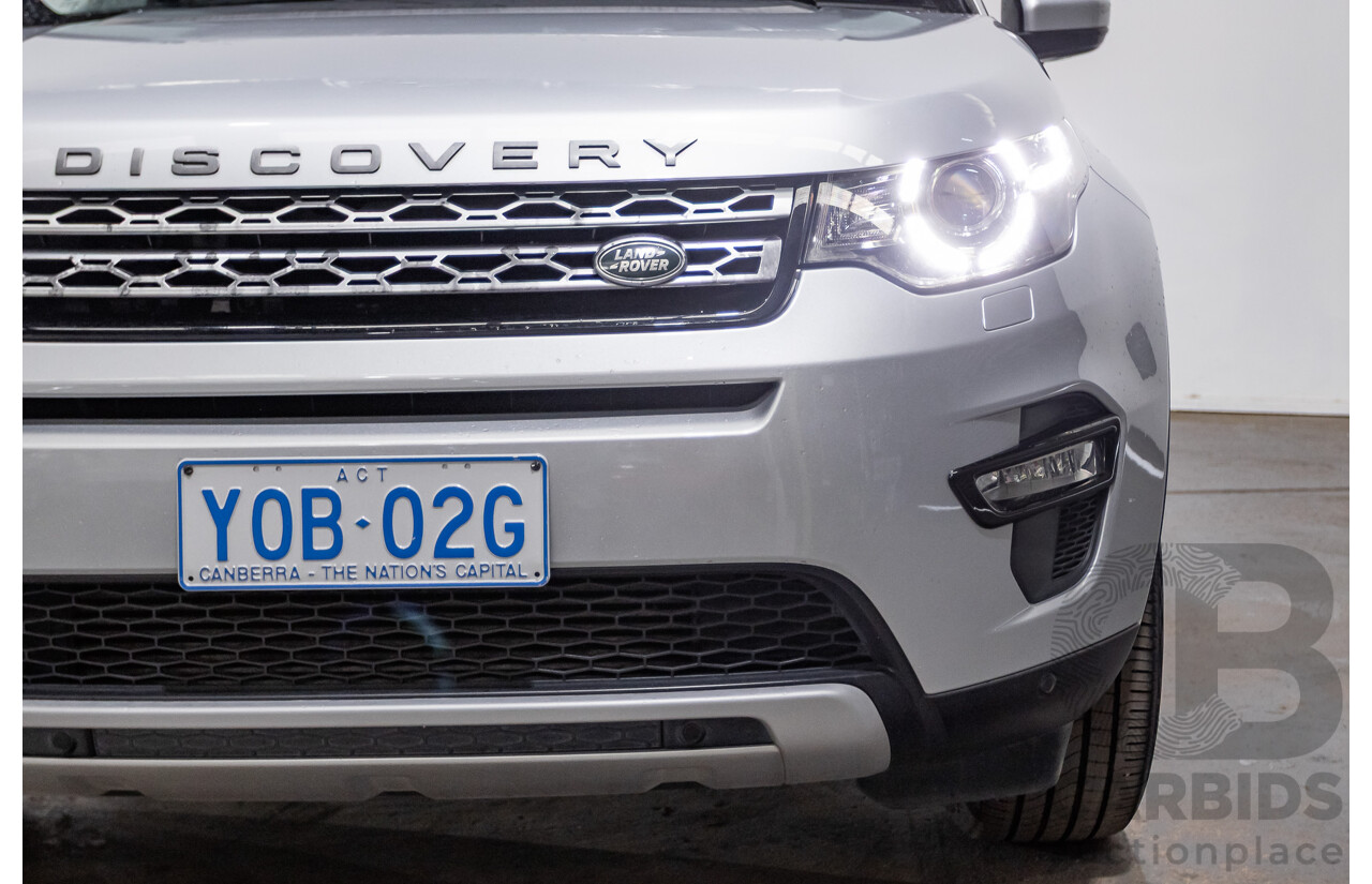 12/2015 Land Rover Discovery Sport SD4 HSE (AWD) LC 4D Wagon Indus Silver Turbo Diesel 2.2L - 7 Seats