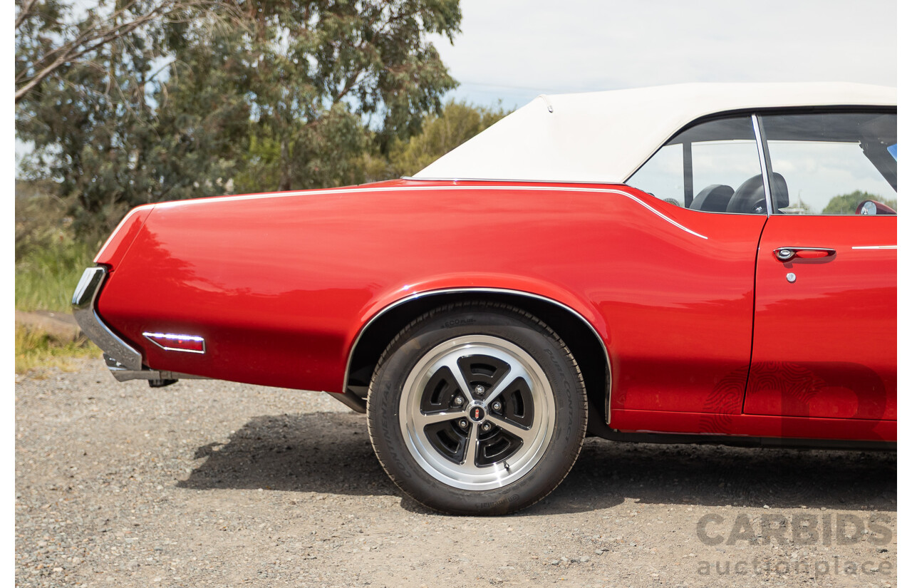 01/1970 Oldsmobile 442 (Cutlass) 2d Convertible Matador Red / White Roof 455ci Rocket V8 7.3L