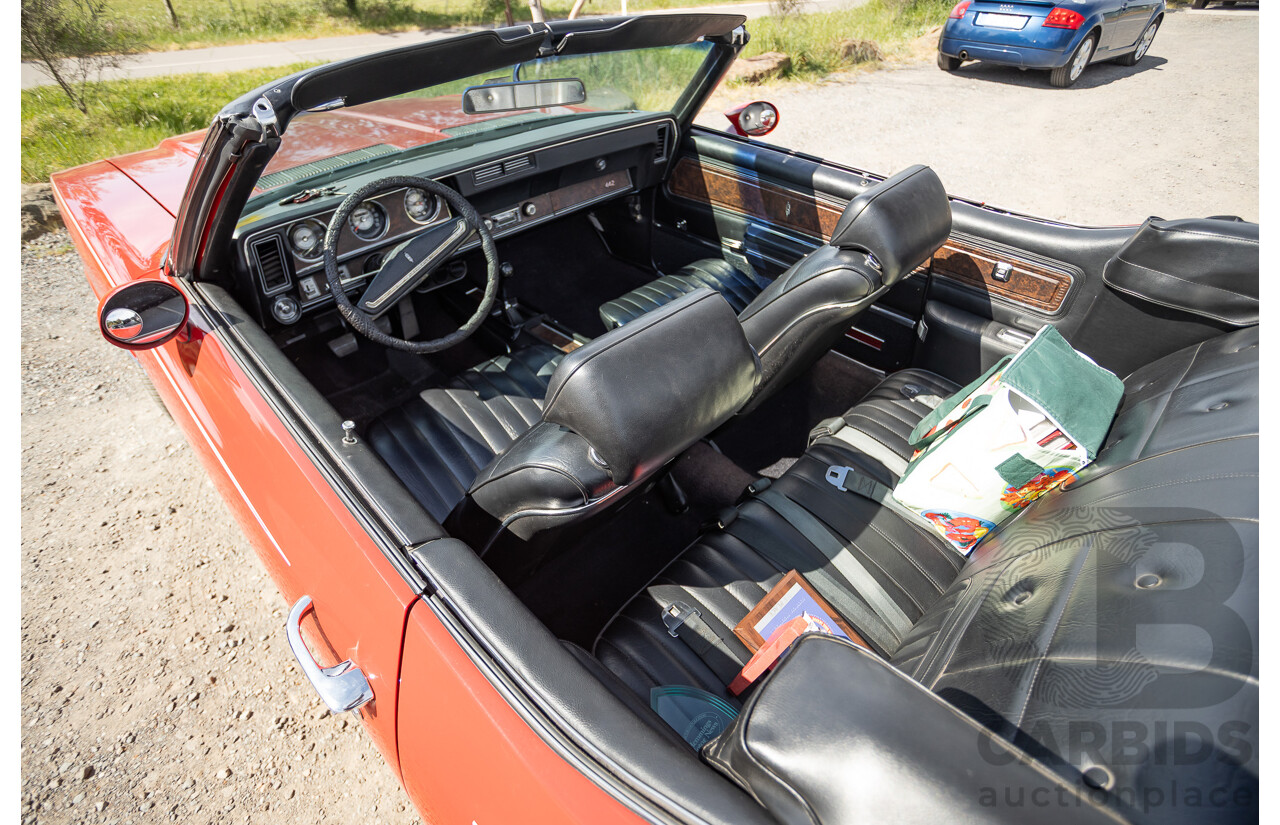 01/1970 Oldsmobile 442 (Cutlass) 2d Convertible Matador Red / White Roof 455ci Rocket V8 7.3L