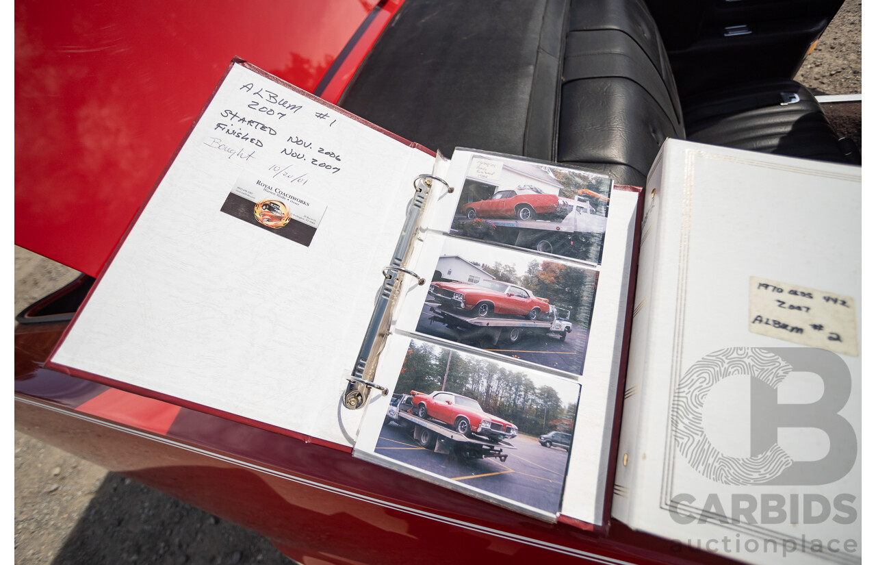 01/1970 Oldsmobile 442 (Cutlass) 2d Convertible Matador Red / White Roof 455ci Rocket V8 7.3L