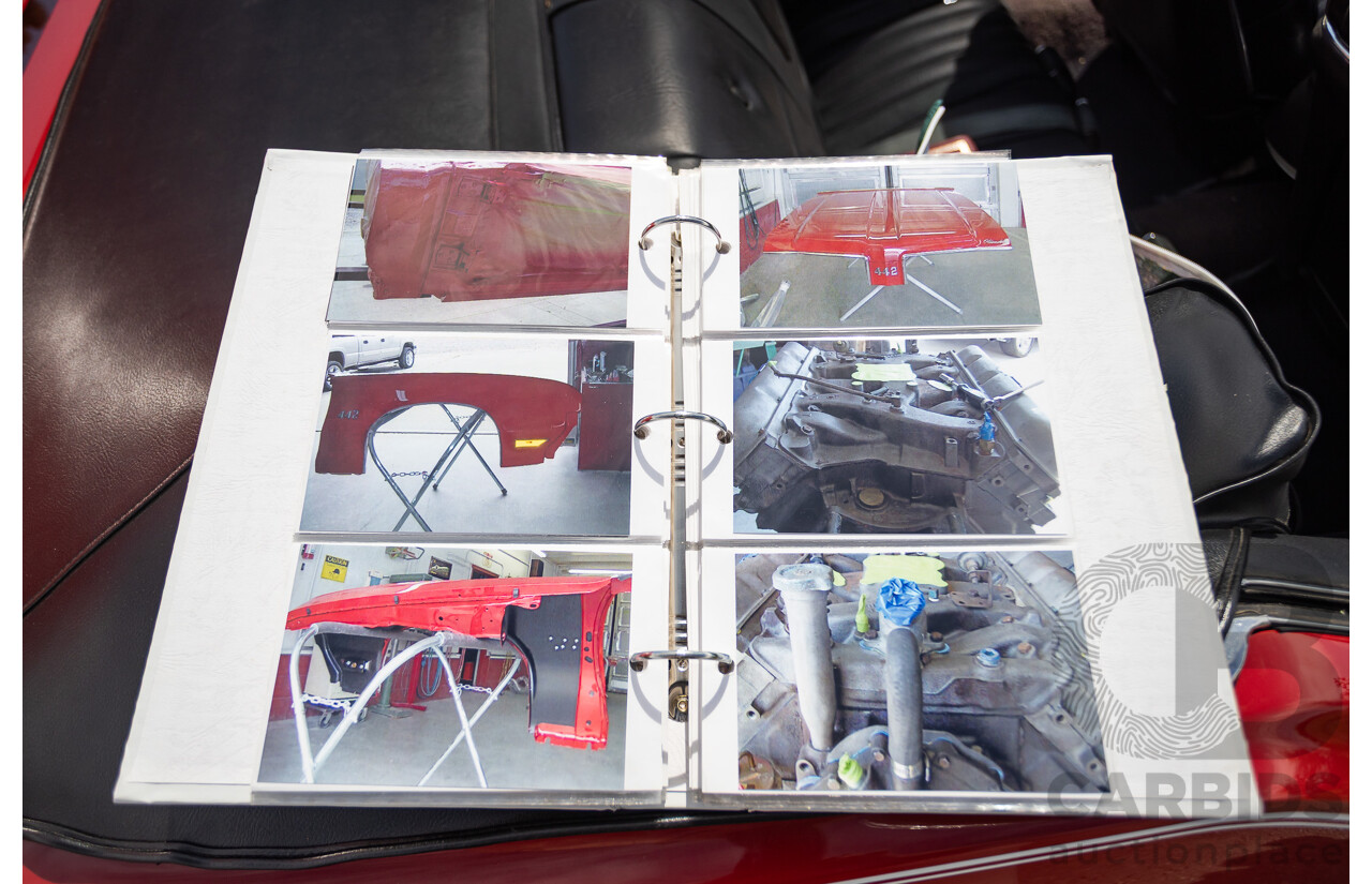 01/1970 Oldsmobile 442 (Cutlass) 2d Convertible Matador Red / White Roof 455ci Rocket V8 7.3L