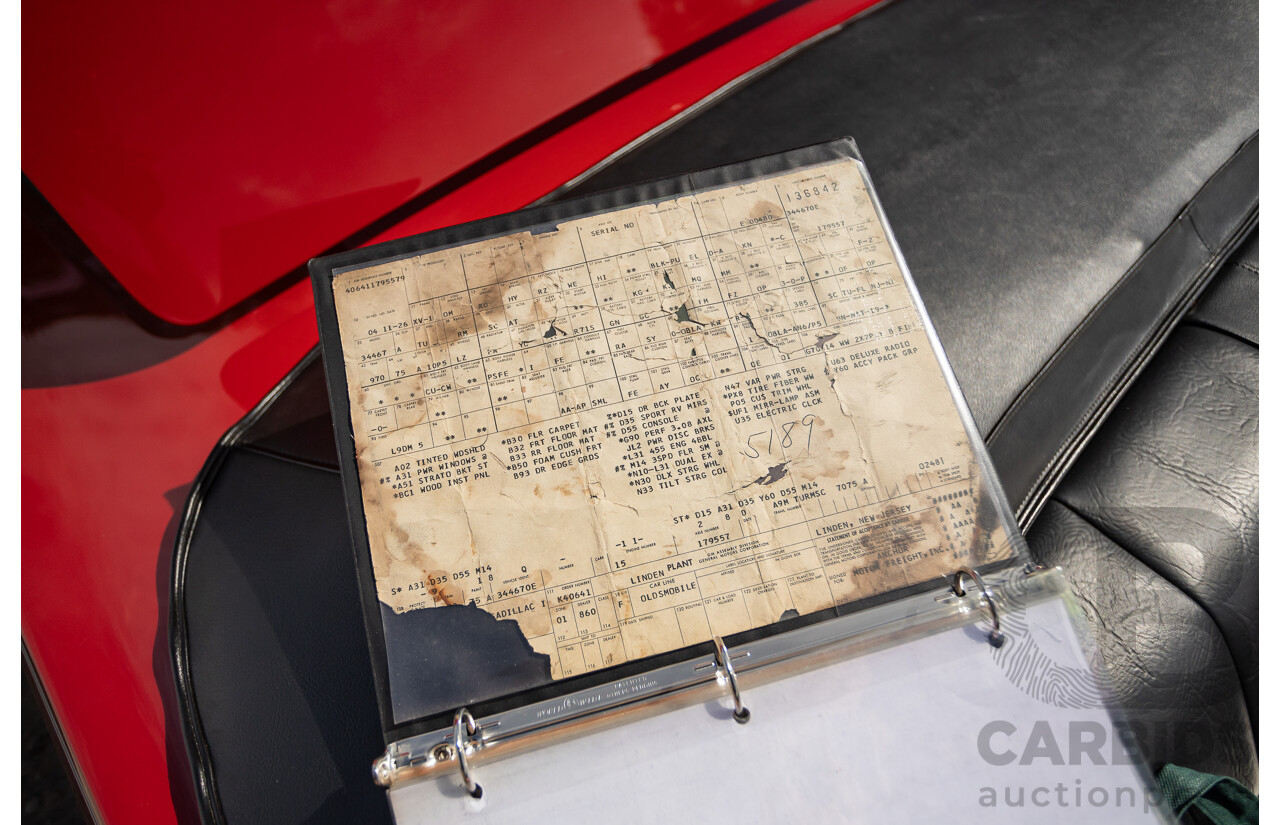 01/1970 Oldsmobile 442 (Cutlass) 2d Convertible Matador Red / White Roof 455ci Rocket V8 7.3L