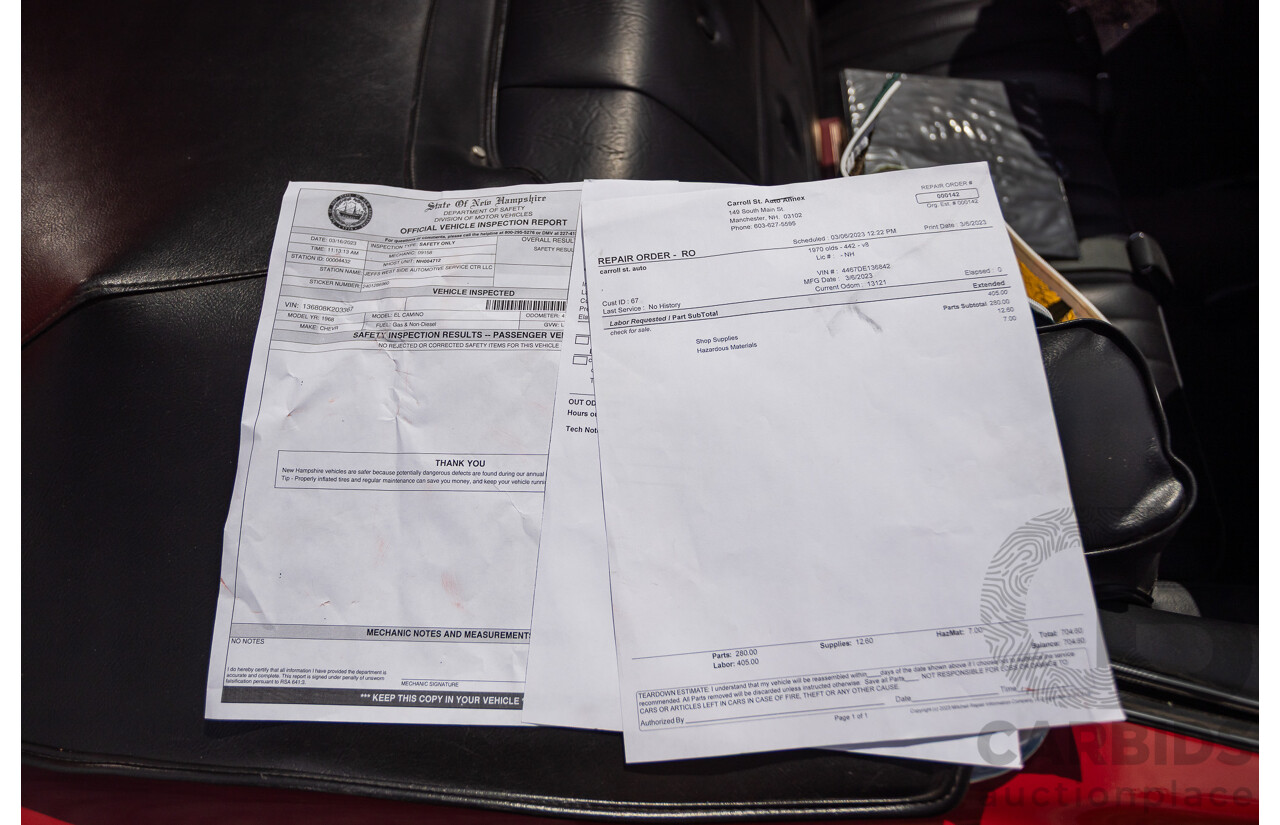 01/1970 Oldsmobile 442 (Cutlass) 2d Convertible Matador Red / White Roof 455ci Rocket V8 7.3L