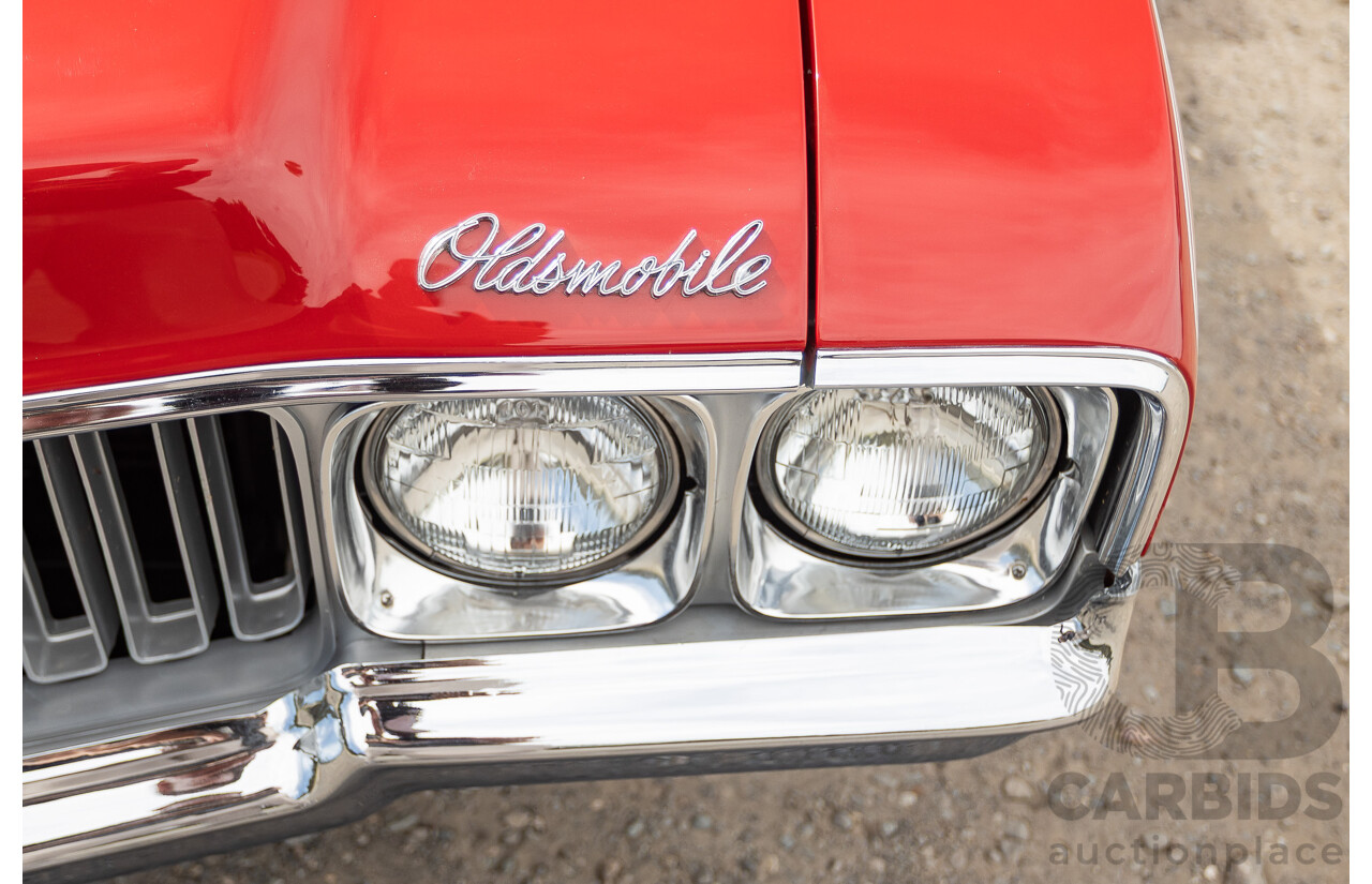 01/1970 Oldsmobile 442 (Cutlass) 2d Convertible Matador Red / White Roof 455ci Rocket V8 7.3L