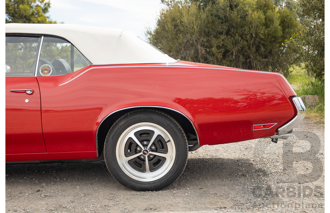01/1970 Oldsmobile 442 (Cutlass) 2d Convertible Matador Red / White Roof 455ci Rocket V8 7.3L