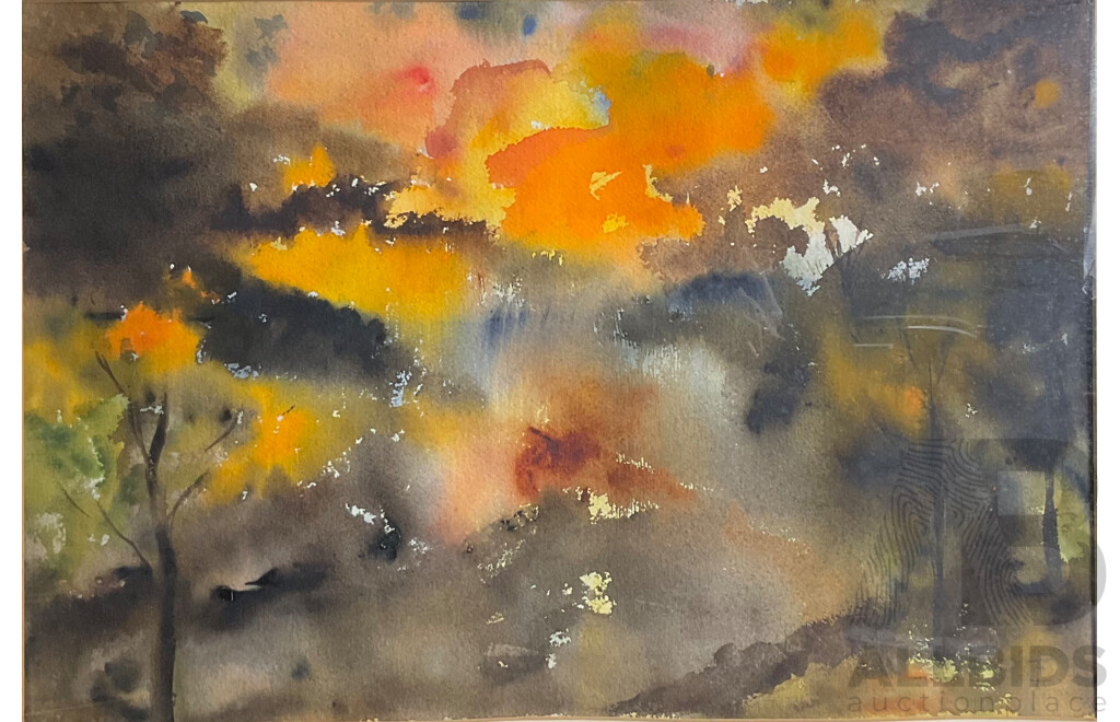 Framed Constance Turner, Untitled , Watercolour