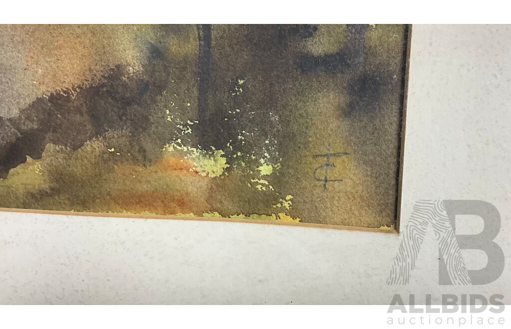 Framed Constance Turner, Untitled , Watercolour