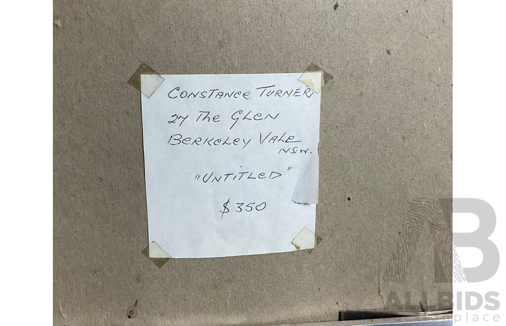 Framed Constance Turner, Untitled , Watercolour