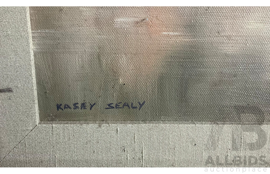 Framed Kasey Sealey, the Trout’s Haunt, Sofala , Oil on Masonit