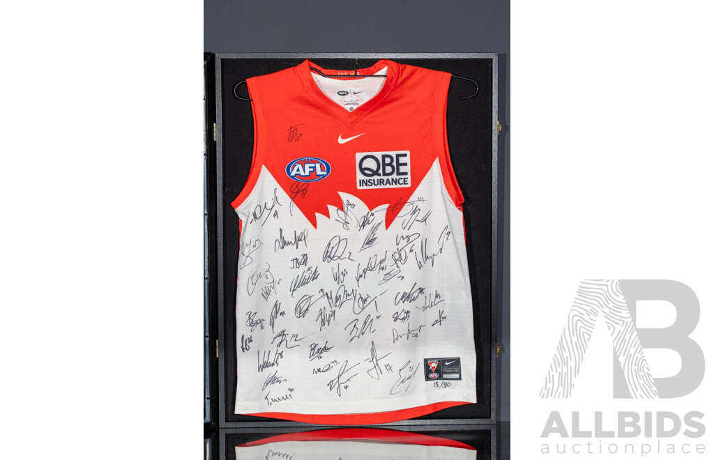 Framed AFL Sydney Swans Signed Jersey 2025