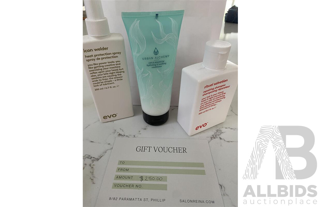 Salon Reina $250 Voucher and Products