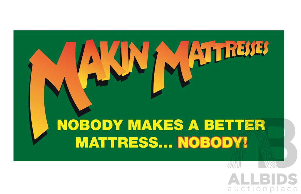 Makin Mattresses Queen Bed, Mattress and Base Valued at $3,000