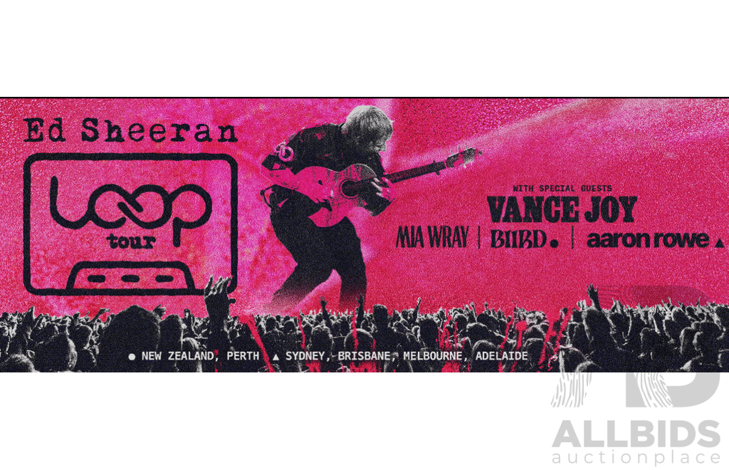 Ed Sheeran - The Loop Tour 2 x Tickets at Suncorp Stadium
